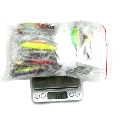 HENGJIA Set002 43 PCS ชุดเลื่อมเลื่อมโลหะเหยื่อปลอมปลากะพงสดชุดเหยื่อตกปลา, ความยาว: 5 ถึง 10.5 ซม., ถุง