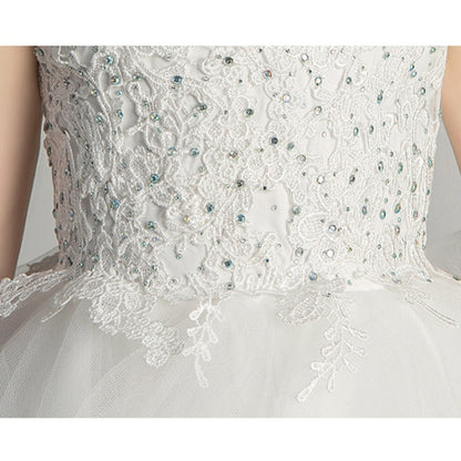 ชุดเจ้าหญิงลูกไม้แขนกุดยาว Pettiskirt ชุดทางการสำหรับเด็กผู้หญิง, 100cm, 110cm, 120cm, 130cm, 140cm, 150cm, 160cm