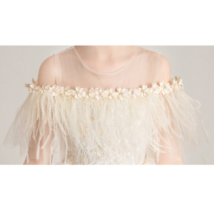 คอรอบเกาะอกหน้าสั้นหลังยาวลูกไม้ชุดเจ้าหญิง Pettiskirt ชุดทางการสำหรับเด็กผู้หญิง, 100cm, 110cm, 120cm, 130cm, 140cm, 150cm, 160cm