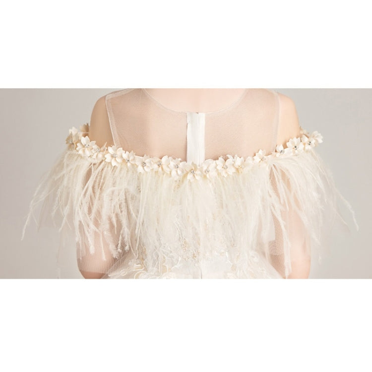 คอรอบเกาะอกหน้าสั้นหลังยาวลูกไม้ชุดเจ้าหญิง Pettiskirt ชุดทางการสำหรับเด็กผู้หญิง, 100cm, 110cm, 120cm, 130cm, 140cm, 150cm, 160cm