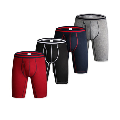 ผู้ชายผ้าฝ้ายกีฬาฟิตเนสกางเกงในสี่มุม, M, L, XL, XXL, XXXL