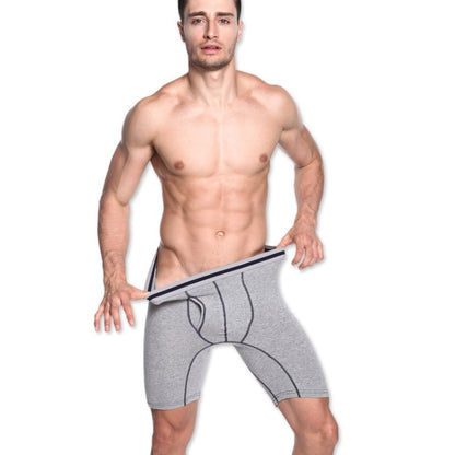 ผู้ชายผ้าฝ้ายกีฬาฟิตเนสกางเกงในสี่มุม, M, L, XL, XXL, XXXL