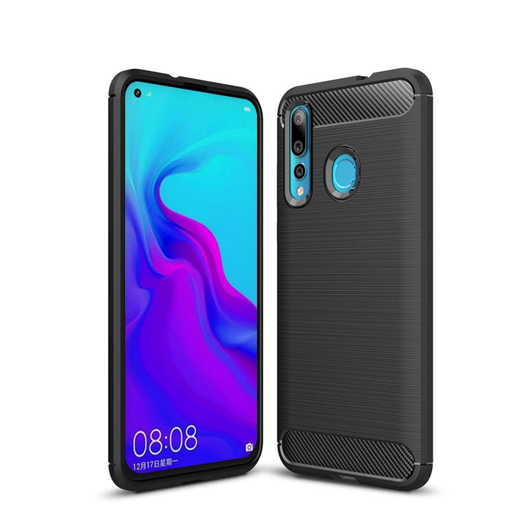 พื้นผิวแปรงคาร์บอนไฟเบอร์กันกระแทกเคส TPU สำหรับ Huawei Nova 4, For Huawei Nova 4
