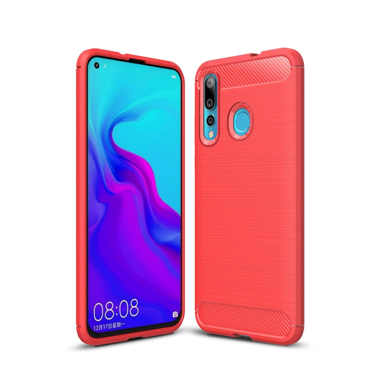 พื้นผิวแปรงคาร์บอนไฟเบอร์กันกระแทกเคส TPU สำหรับ Huawei Nova 4, For Huawei Nova 4