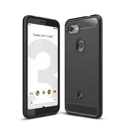 เคส TPU กันกระแทกคาร์บอนไฟเบอร์พื้นผิวแปรงสำหรับ Google Pixel 3 Lite, For Google Pixel 3 Lite, Google Pixel 3 Lite