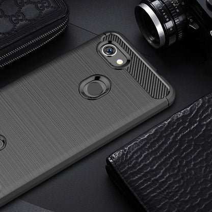 เคส TPU กันกระแทกคาร์บอนไฟเบอร์พื้นผิวแปรงสำหรับ Google Pixel 3 Lite, For Google Pixel 3 Lite, Google Pixel 3 Lite