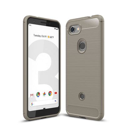 เคส TPU กันกระแทกคาร์บอนไฟเบอร์พื้นผิวแปรงสำหรับ Google Pixel 3 Lite, For Google Pixel 3 Lite, Google Pixel 3 Lite
