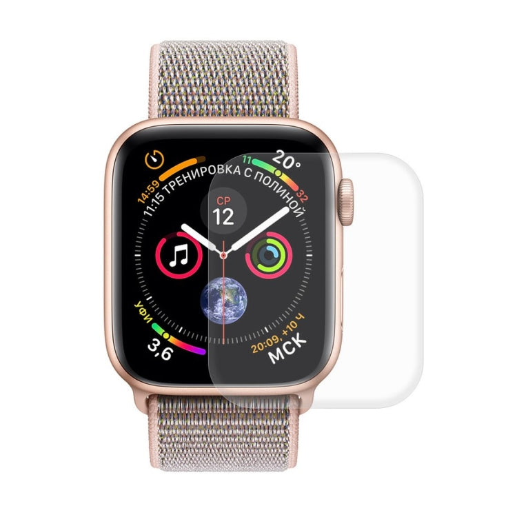 ENKAY Hat-Prince 2 in 1 TPU Semi-clad Protective Shell + 3D Full Screen PET Curved Heat Bending ตัวป้องกันหน้าจอ HD สำหรับ Apple Watch Series 4 40mm, F Apple Watch Series 6 / 5 / 4 / SE 3 / SE 2 / SE 1 40mm